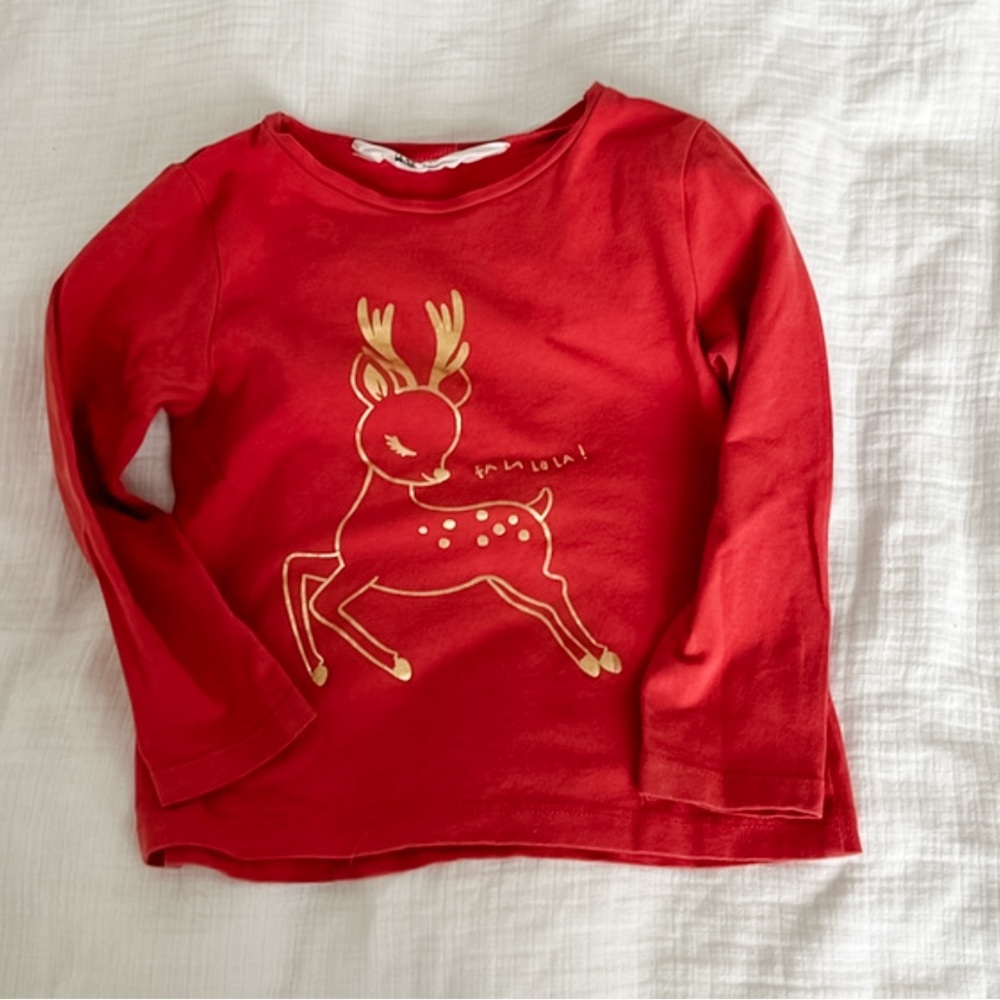 4/$20 Reindeer Shirt | H&M | 2T